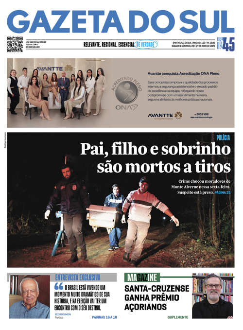 Jornal Gazeta do Sul | 100 -
Ano 82 | 2026-05-23