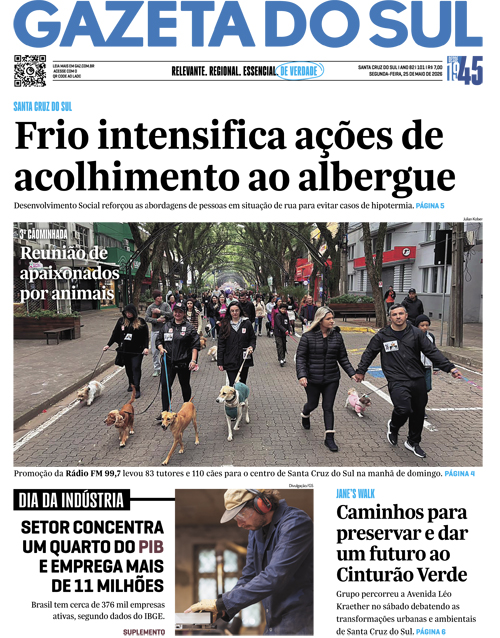 Jornal Gazeta do Sul | 101 -
Ano 82 | 2026-05-25