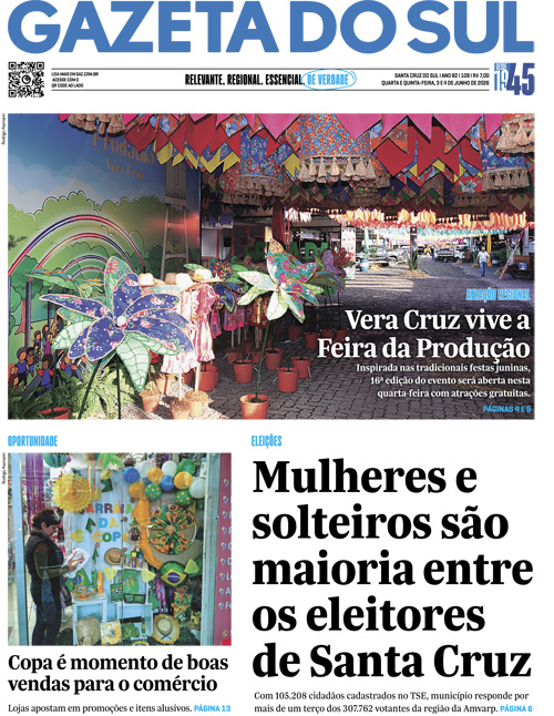 Jornal Gazeta do Sul | 109 -
Ano 82 | 2026-06-03