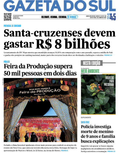 Jornal Gazeta do Sul | 110 -
Ano 82 | 2026-06-05