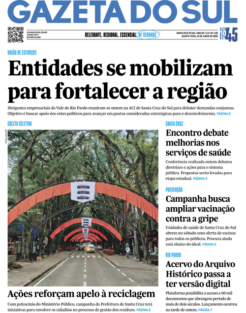 Jornal Gazeta do Sul | 114 -
Ano 82 | 2026-06-10