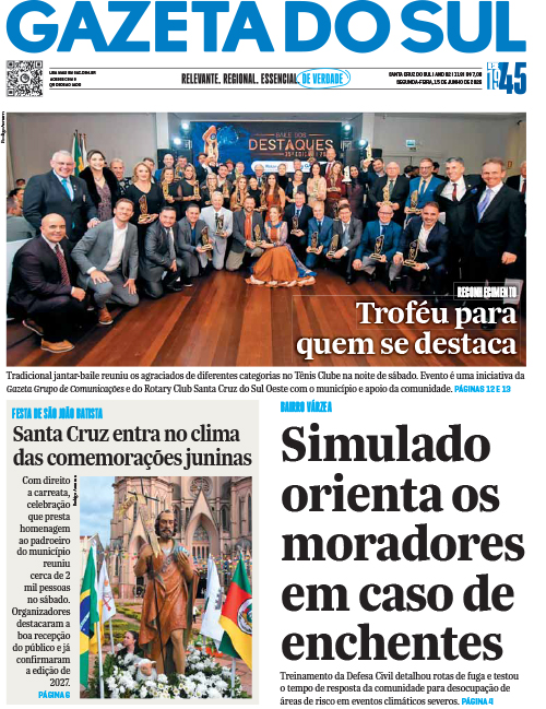 Jornal Gazeta do Sul | 118 -
Ano 82 | 2026-06-15