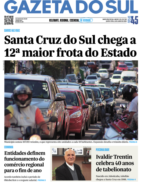 Jornal Gazeta do Sul | 121 -
Ano 82 | 2026-06-18