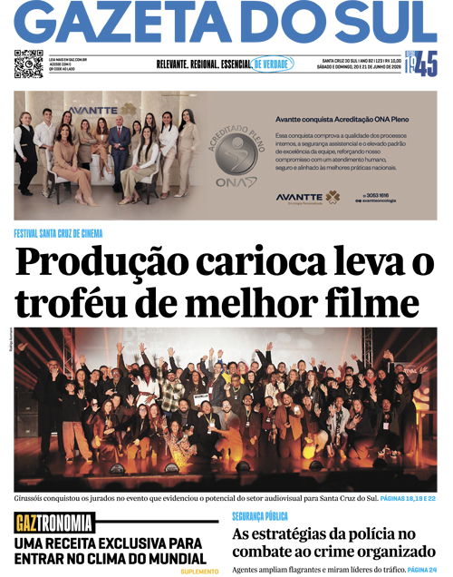Jornal Gazeta do Sul | 123 -
Ano 82 | 2026-06-20