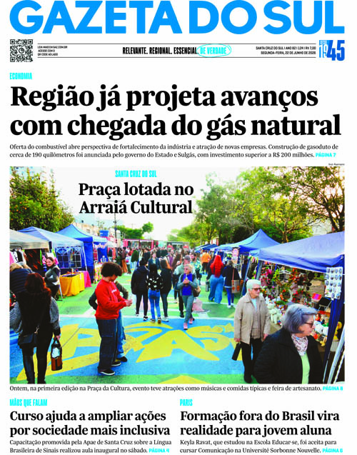 Jornal Gazeta do Sul | 124 -
Ano 82 | 2026-06-22
