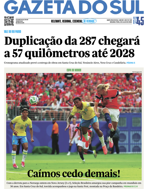 Jornal Gazeta do Sul | 136 -
Ano 82 | 2026-07-06
