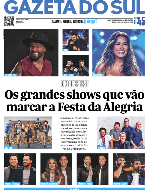 Jornal Gazeta do Sul | 139 -
Ano 82 | 2026-07-09