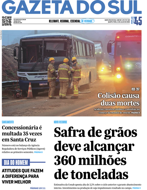 Jornal Gazeta do Sul | 144 -
Ano 82 | 2026-07-15