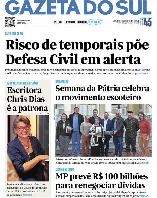 Jornal Gazeta do Sul | 145 -
Ano 82 | 2026-07-16