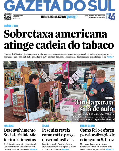 Jornal Gazeta do Sul | 146 -
Ano 82 | 2026-07-17