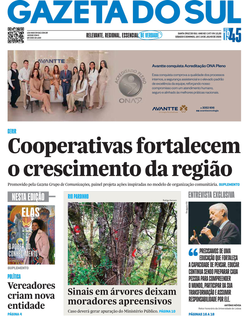 Jornal Gazeta do Sul | 147 -
Ano 82 | 2026-07-18