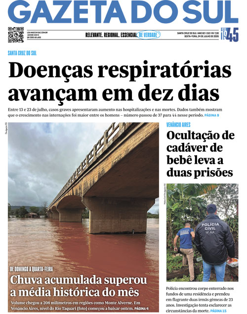 Jornal Gazeta do Sul | 152 -
Ano 82 | 2026-07-24