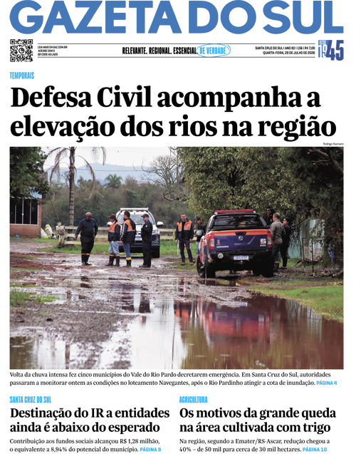 Jornal Gazeta do Sul | 156 -
Ano 82 | 2026-07-29