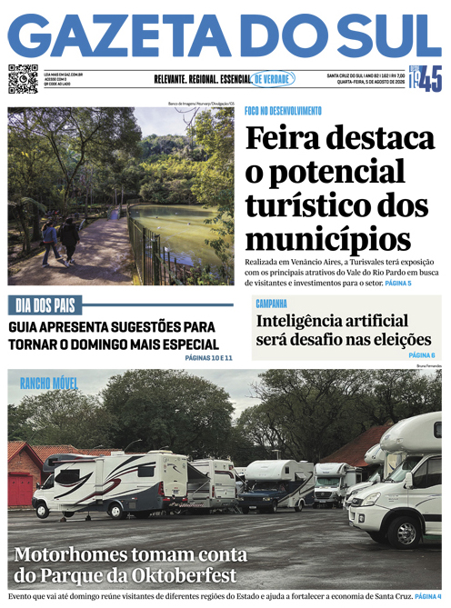 Jornal Gazeta do Sul | 162 -
Ano 82 | 2026-08-05