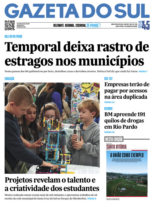 Jornal Gazeta do Sul | 164 -
Ano 82 | 2026-08-07