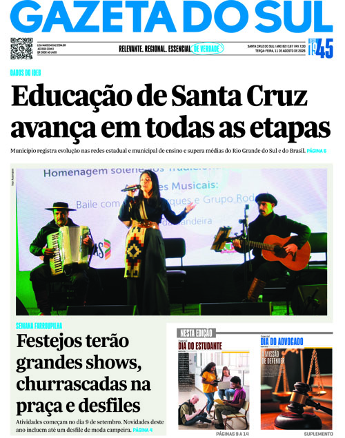 Jornal Gazeta do Sul | 167 -
Ano 82 | 2026-08-11