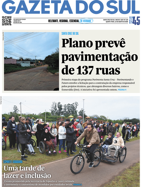 Jornal Gazeta do Sul | 168 -
Ano 82 | 2026-08-12