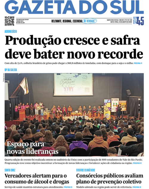 Jornal Gazeta do Sul | 170 -
Ano 82 | 2026-08-14