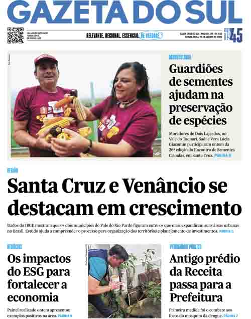 Jornal Gazeta do Sul | 175 -
Ano 82 | 2026-08-20