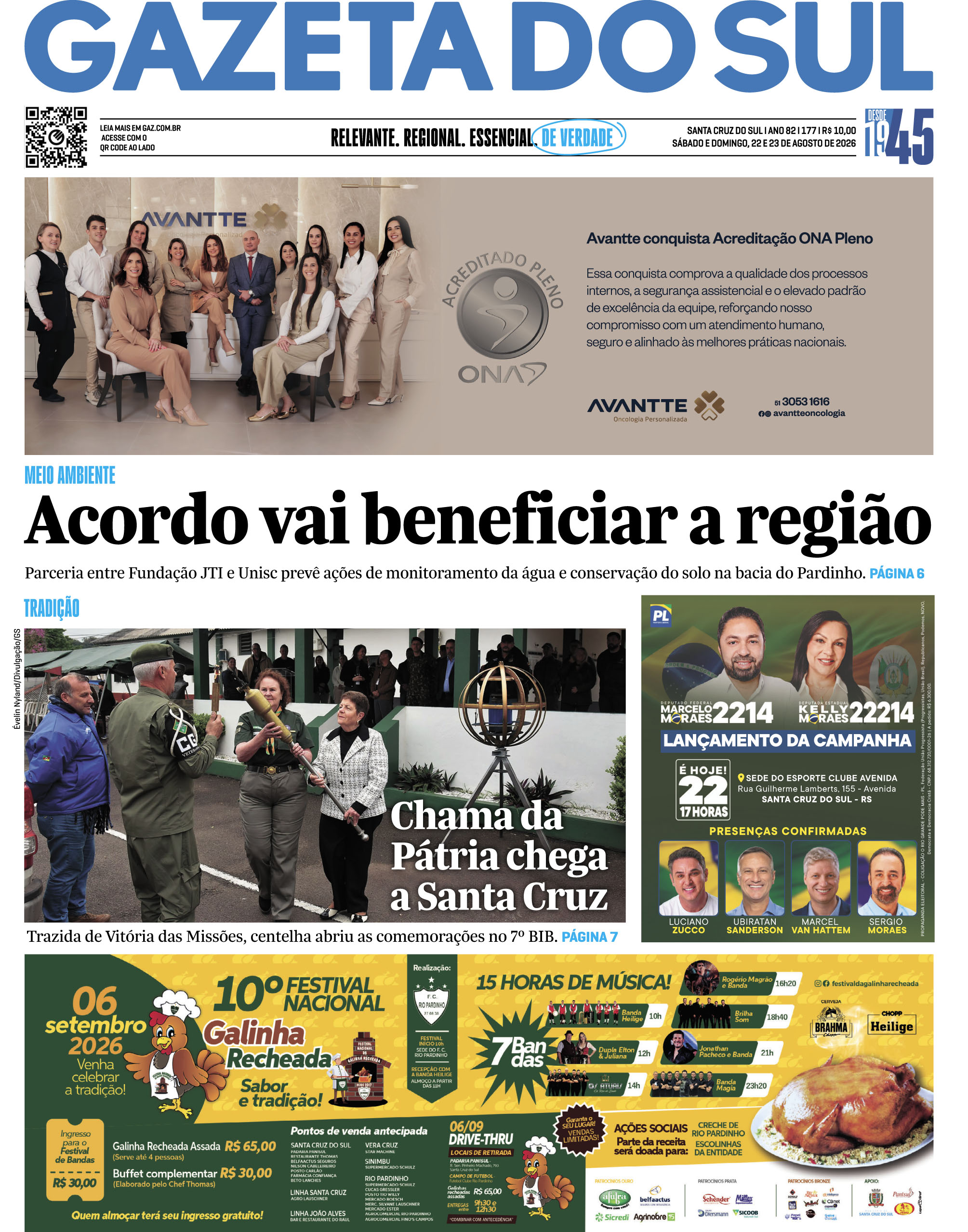 Jornal Gazeta do Sul | 177 -
Ano 82 | 2026-08-22