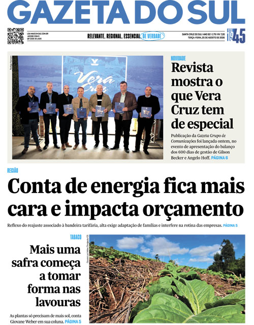 Jornal Gazeta do Sul | 179 -
Ano 82 | 2026-08-25