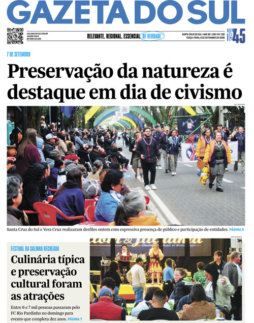 Jornal Gazeta do Sul | 190 -
Ano 82 | 2026-09-08