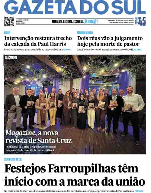 Jornal Gazeta do Sul | 192 -
Ano 82 | 2026-09-10