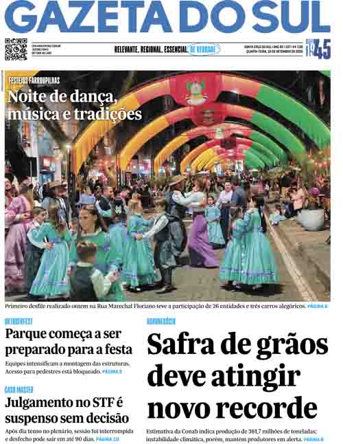 Jornal Gazeta do Sul | 197 -
Ano 82 | 2026-09-16