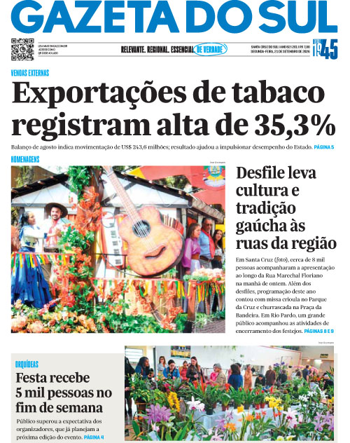 Jornal Gazeta do Sul | 201 -
Ano 82 | 2026-09-21