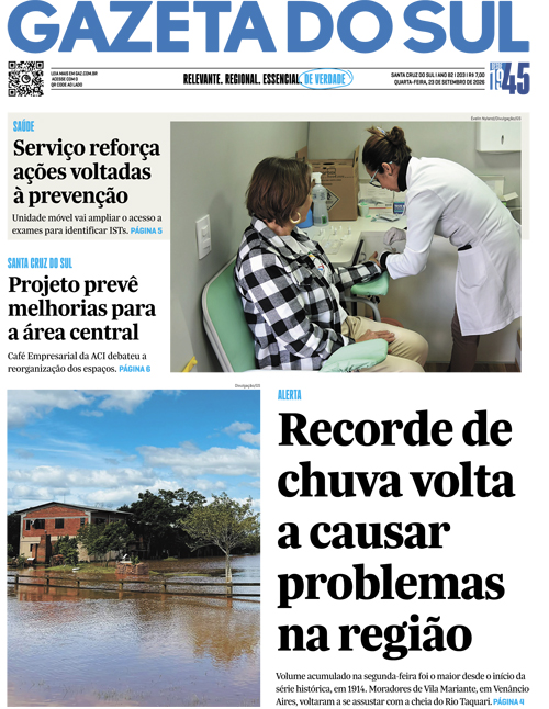 Jornal Gazeta do Sul | 203 -
Ano 82 | 2026-09-23