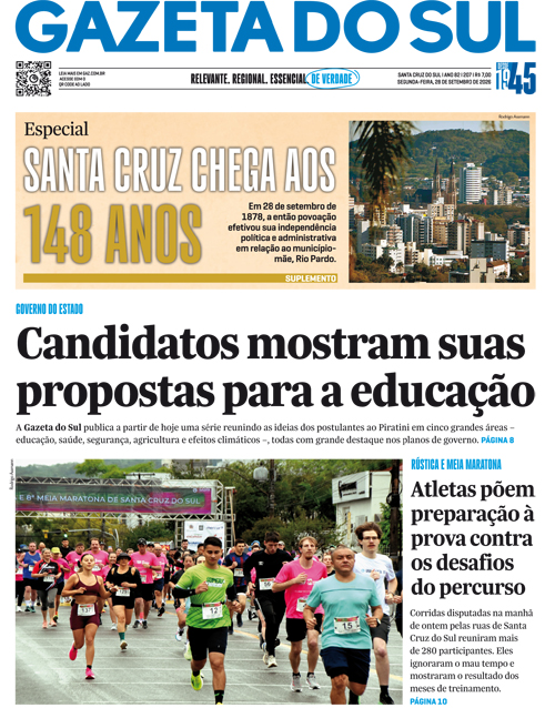 Jornal Gazeta do Sul | 207 -
Ano 82 | 2026-09-28