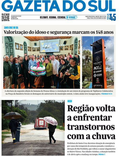 Jornal Gazeta do Sul | 208 -
Ano 82 | 2026-09-29