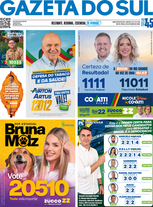 Jornal Gazeta do Sul | 211 -
Ano 82 | 2026-10-02
