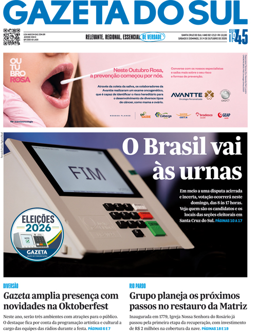Jornal Gazeta do Sul | 212 -
Ano 82 | 2026-10-03